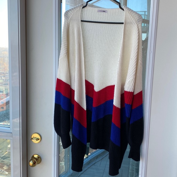 Fashion Nova Sweaters - Oversized multi-colour cardigan